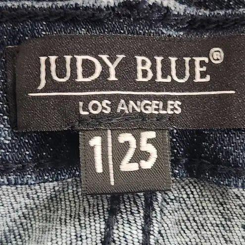 Judy Blue Distressed Skinny Jeans Size 25 Dark Wash Stretch Skinny Low-Rise Jean