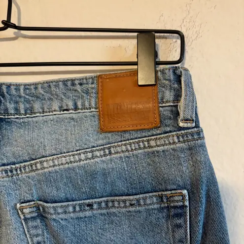 Weekday MTWTFSS Mid Rise Straight Leg Beat Wow Blue Mom Denim Jeans Womens 26