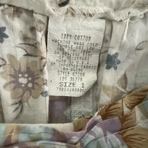 Star City VINTAGE floral midi skirt size