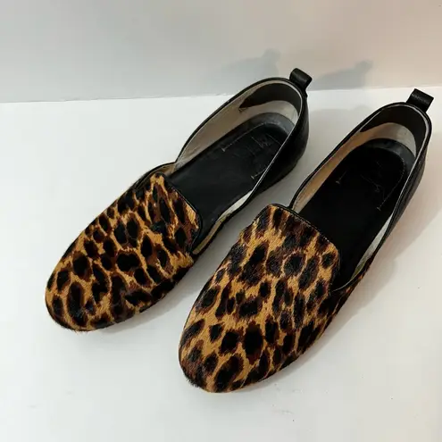 Latigo  Leopard Loafers Pony Hair Slip On Size 8