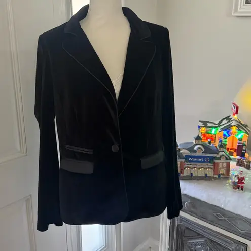 Fate Black Velvet Women's Blazer size large
