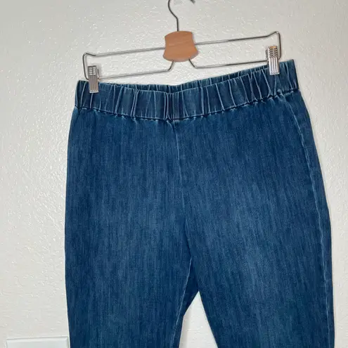 Soft Surroundings dark Wash metro denim pull on jeans size large petite