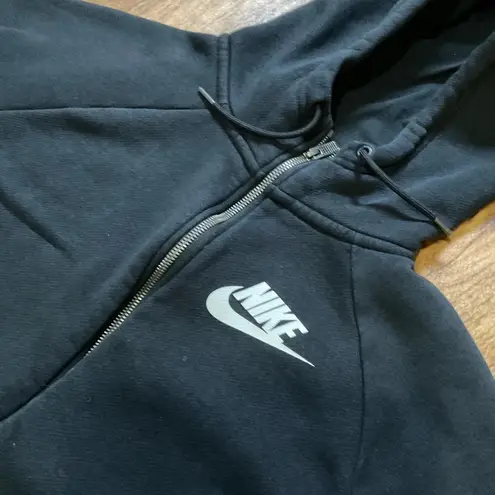 Nike  Tech Hooded Sweatshirt Full Zip Logo Zip Pockets Womens Large