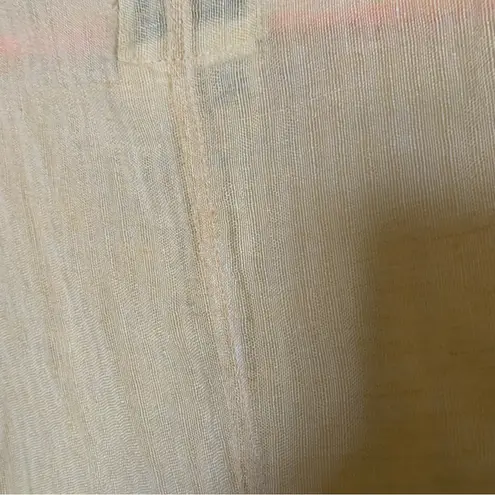 Flax yellow linen maxi dress