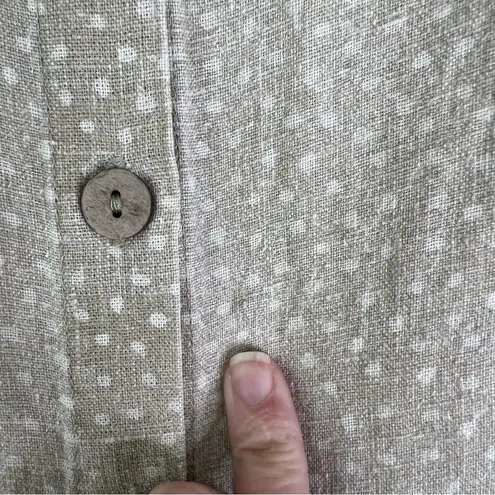 Magic linen Wide Leg Linen Jumpsuit Positano in
Polka dots Tan Size M