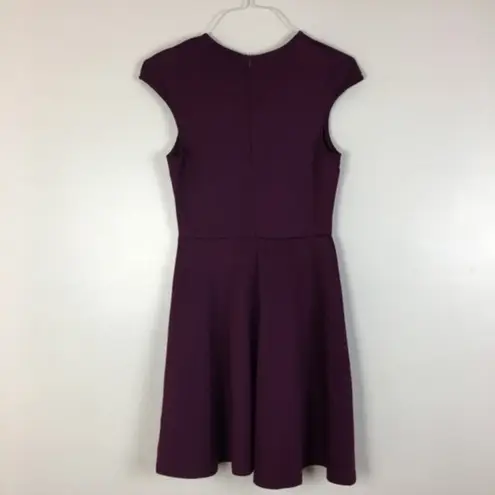 AX Paris Mesh Cutouts Cap Sleeve Fit & Flare Dress