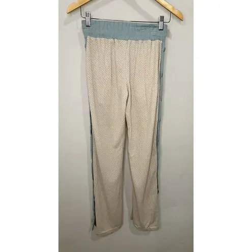 Free People Movement Women's Sz XS Blue Combo Nothing But Net Snap Pants NEW