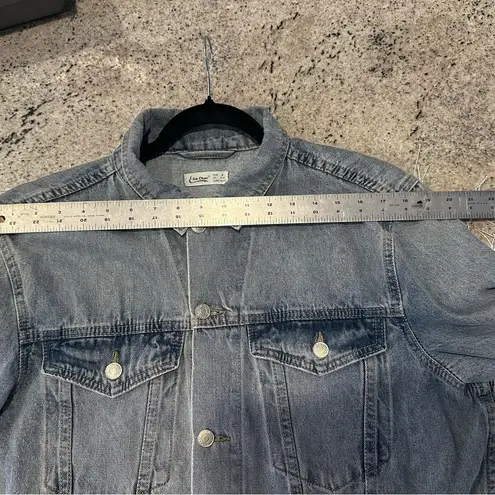 Fringe Denim Jacket Western Cowboy Festival Jean Jacket Light Blue Blue Size M