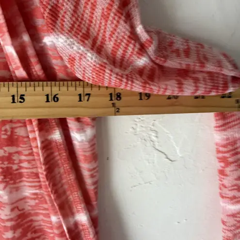 Ruff Hewn Cardigan Womens Petite 2 Pink White Tie Dye Hooded Lightweight Layer