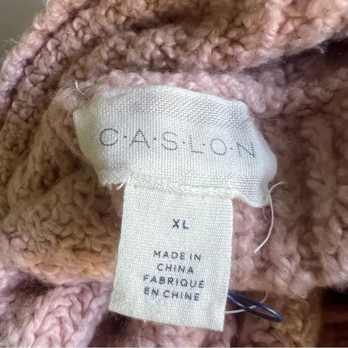 Caslon Women’s Oversized Pink Pullover Cowl Neck Sweater Size XL
