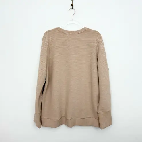 Addison Bay Active Rib Zip Everyday Crewneck Sweatshirt