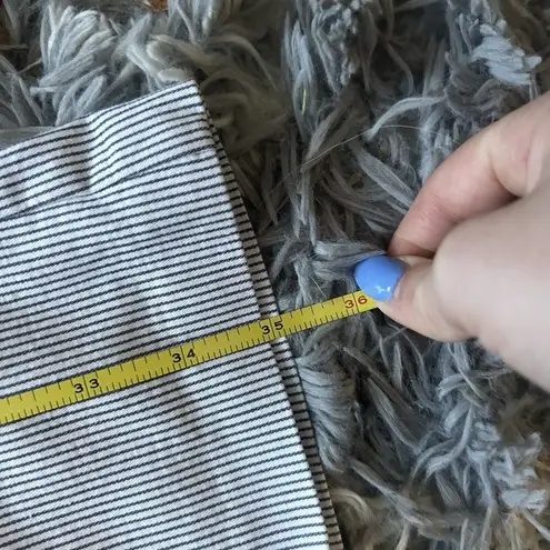 Free People  Pants Womens Small S Blue White Striped Button Stretch Waist