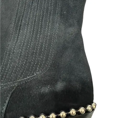 Zadig & Voltaire Black Booties with Silver Detailing