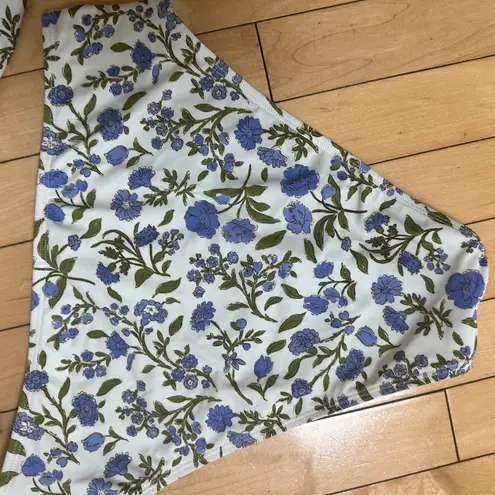 Cupshe Soulful Spring Square Neck Bandeau Top & Bottoms Set Size Medium FLoral