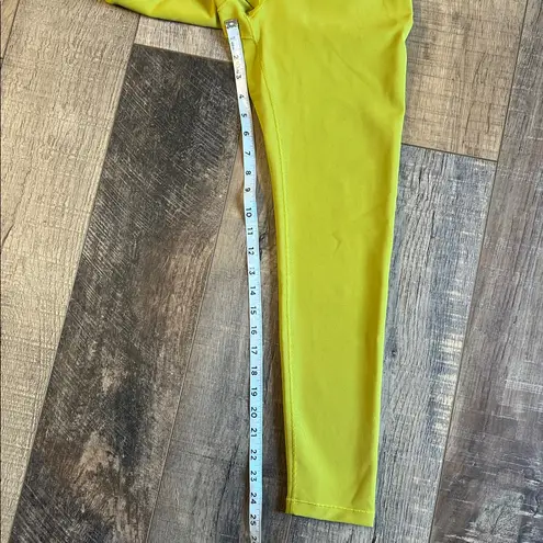 CALIA Stay the Path Ribbed Green Leggings Size Medium