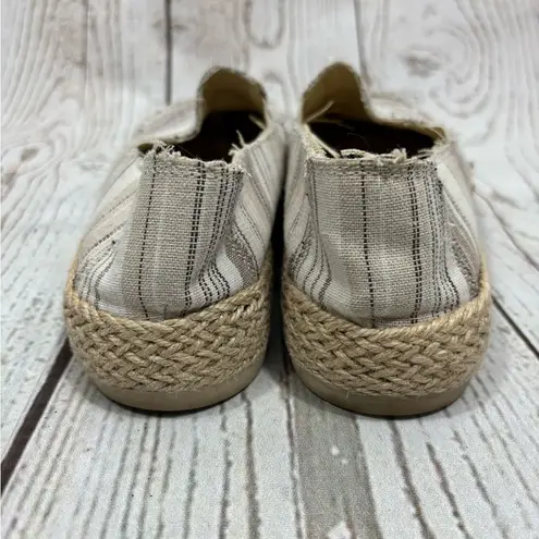 Esprit Espirit Women's Noella Espadrille Slip On Taupe Canvas Flats Size 6.5