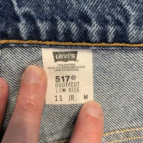 Levi's Vtg Levi’s 517 Sz 11 29 Jeans Y2K Boot Cut Low Rise Red Tag Denim 90s Women’s