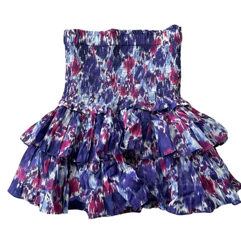 Isabel Marant Etoile Naomi Floral Smocked Skirt Size 36 US 6