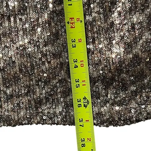 Gibson x Hi Sugarplum Sequin Cocktail Dress Size M Animal Print Party Formal