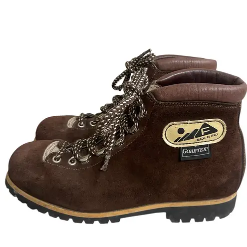 Calzaturificio The Alps By Fabiano Suede Mountaineering Hiking Boots Italy 7.5