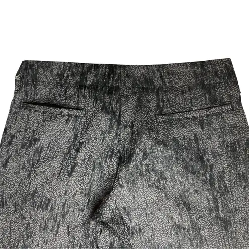 Emporio Armani Main Line Metallic Jacquard Pants S/M Silver Black NWT $495