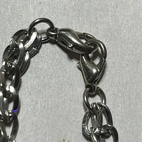 Filigree Ball Bead Necklace Silver Double Strand 18*19 inch