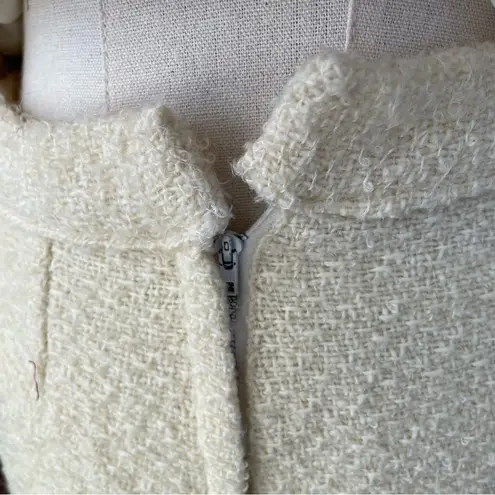 Handmade Vintage 60s Jackie O Kennedy Skirt Suit Jacket Cream XS S