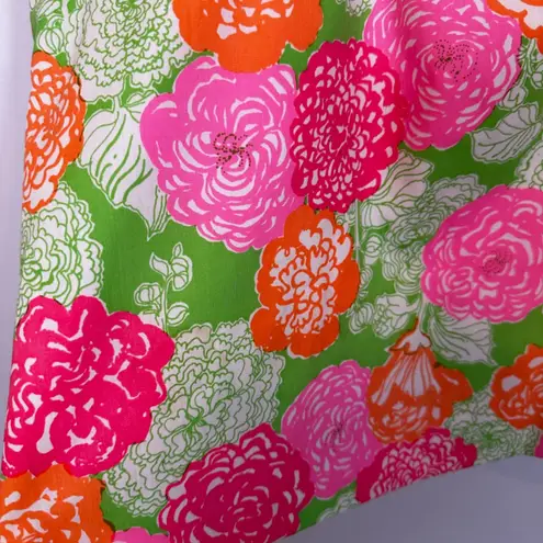 Lilly Pulitzer THE LILLY White Label Vintage Cotton Floral Flower Mini Skirt 12