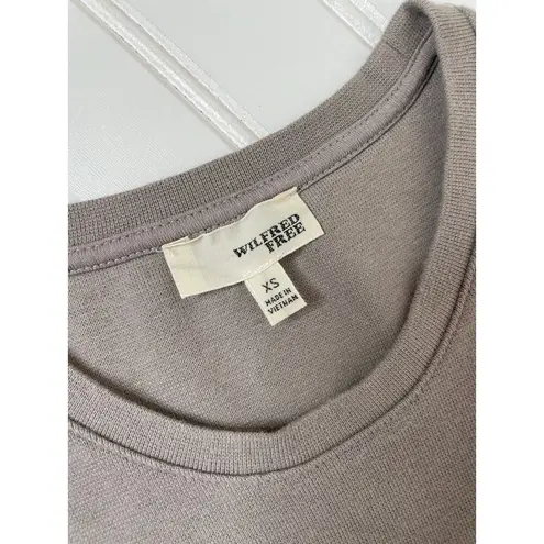 Wilfred Free & Babaton Strapless Top & Sleeveless Mini Tank Dress Bundle Sz XS Gray