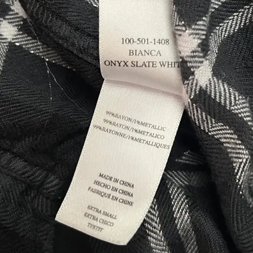 Rails Bianca Plaid Shirtdress in Onyx Slate White size XS