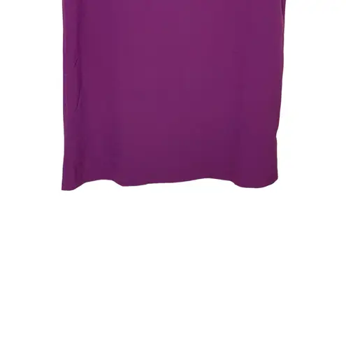 Chelsea28 Women's Shift Dress Stretch Crepe Short Sleeve Purple Medium NWT
