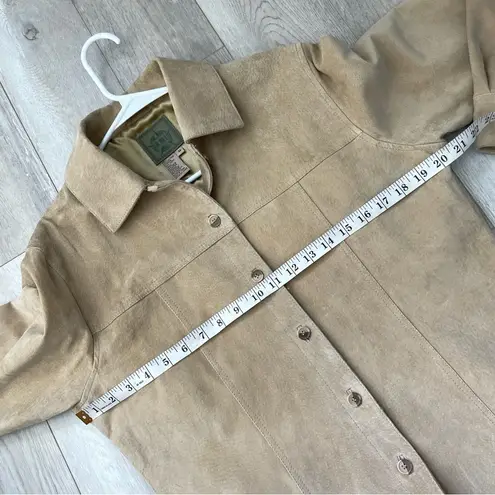 AMI Leather Shacket Jacket suede womens Tan (medium) vintage western americana