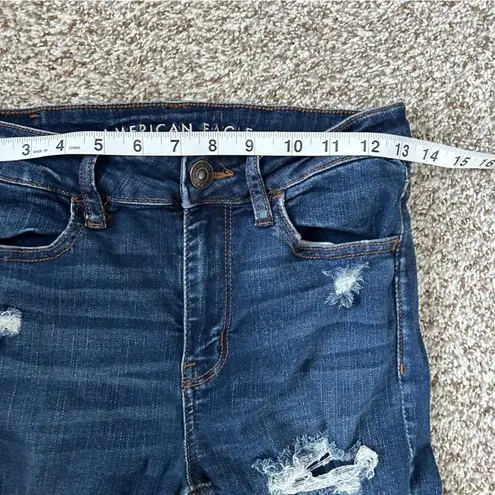 American Eagle  Hi-Rise Jegging Denim Jeans Skinny Distressed High Rise Stretch 6