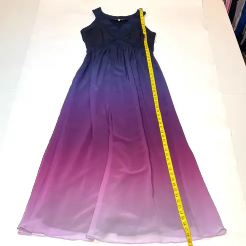 Kimi+Kai Maternity "Valencia" purple Ombre Maxi Dress Small Size undefined