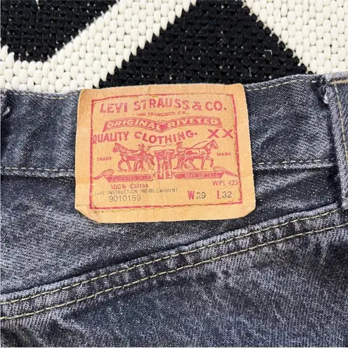 Levi's Vintage  80s 901 Ultra High Rise Jeans in Stonewash Gray Black