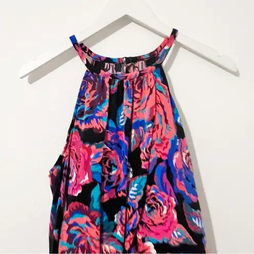 NWT NEW Magicsuit Sonic Blooms Floral Aubrey Halter One Piece Swimsuit Pink 12 Black