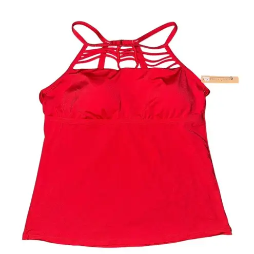 Gibson Latimer Gibson Latimer Women's Red Strappy Tankini Top Size M