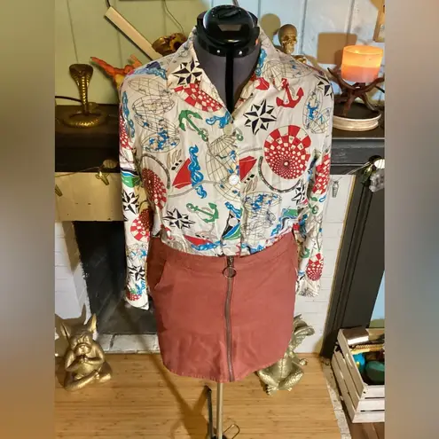 Dockers Vintage XL Nautical Buttonup With Flaws***