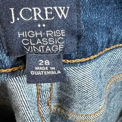 J.Crew high rise classic vintage blue jeans size 28 NWT