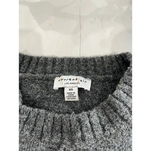 Current Air Striped Tunic Sweater Gray Black Long Sleeve Pullover XS