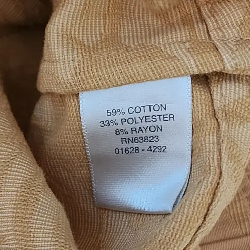 Christopher & Banks Yellow Jaquard Cotton Blend Blazer Size Small