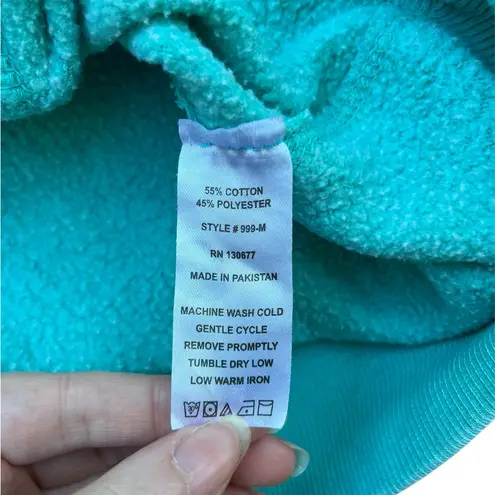 Old Orchard Beach Maine Hoodie Light Blue Size XL Nautical Coastal