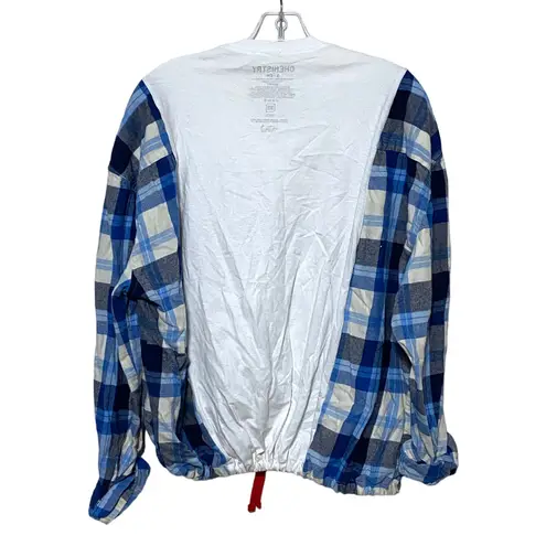 Chemistry Chevrolet Corvette Shirt Womens S Country Racing Nascar Blue Plaid Sewblended