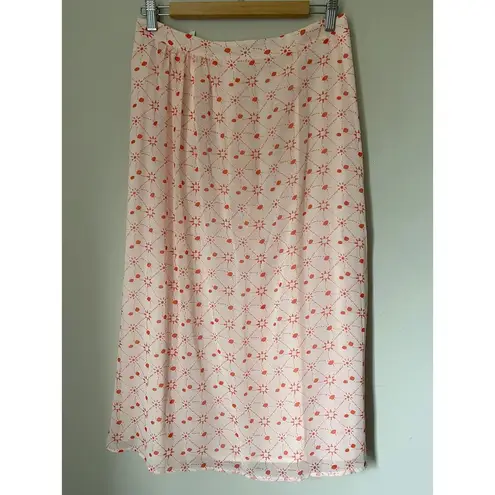 Avec Les Filles Constellation Pleated Sheer Fully Lined Skirt Women's sz. 6