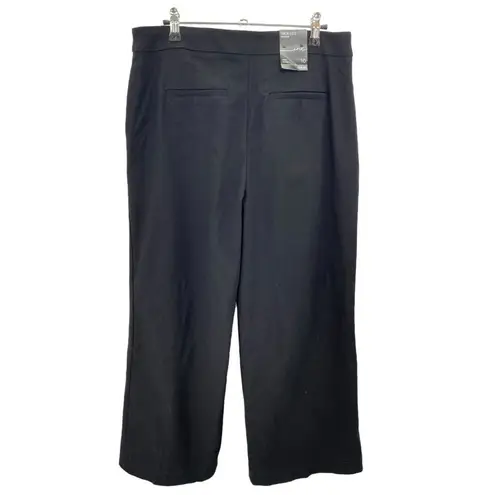 INC International Concept Womens Size 10 Black Wide Leg Pants Zipper NWT Career