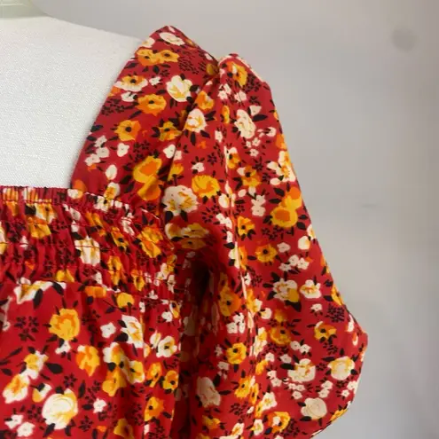 Missguided Casual Floral Mini Printed Belted Dress Size 0 Petite