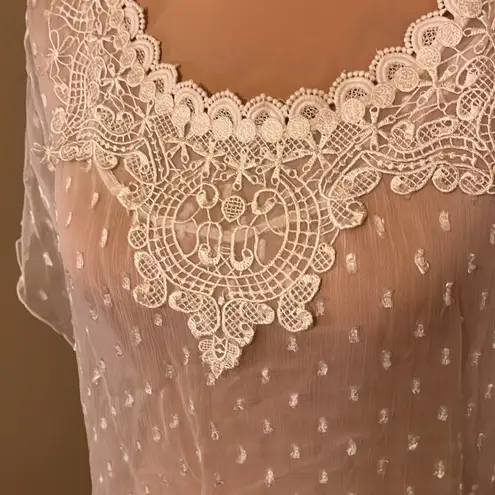 Newport News vintage sheer blouse size 6