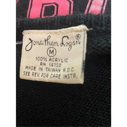 Jonathon Logan Vintage 1960’s/70’s Black Silver Metallic Embroidered Peacock Des Black Size M