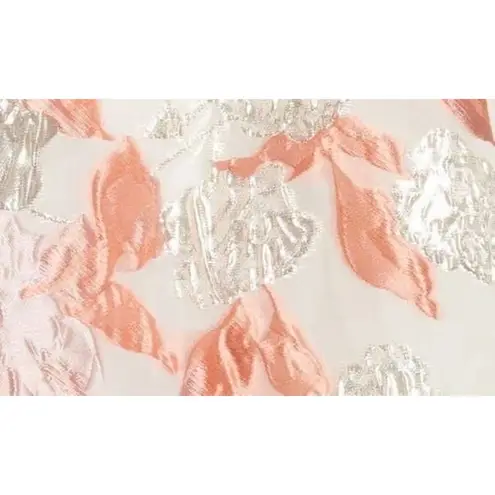 Badgley Mischka Mark + James Reo Brocade Floral V-Neck Cocktail Dress Size 12