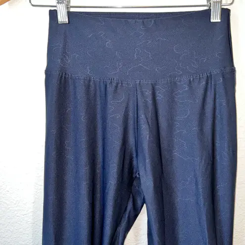 Bally Total Fitness Bally - Total Fitness Midnight Blue Mesh High Waisted 25'' Ankle Leggings